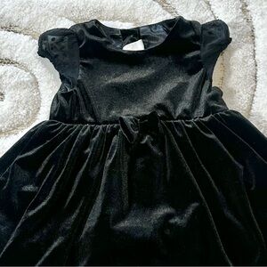TODDLER H&M Black Velour Holiday / Christmas Dress | Size 18 months